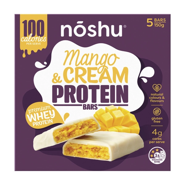 Noshu Mango & Cream Protein Bars 150g