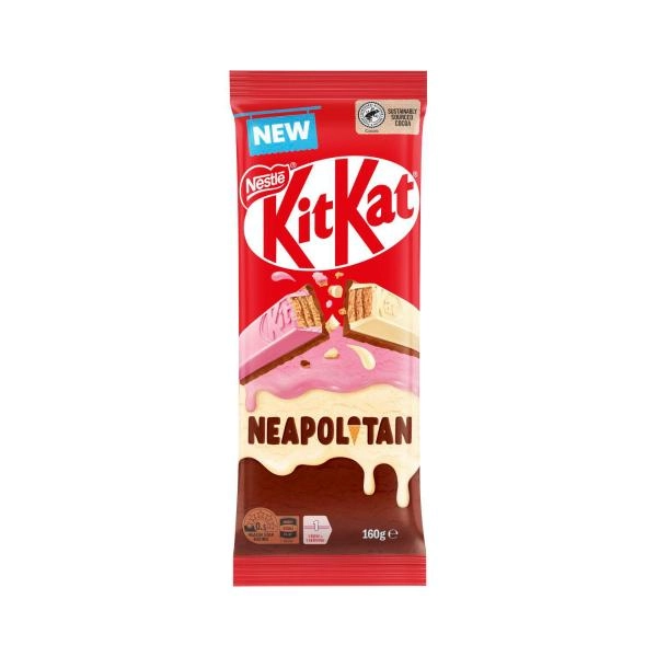 Nestle Kit Kat Neapolitan Block Chocolate 160g