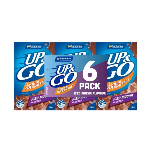 Up&Go Liquid Breakfast Iced Mocha 6X250mL 1.5L