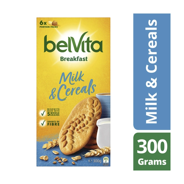 Belvita Milk & Cereals Breakfast Biscuits 6 Pack 300g