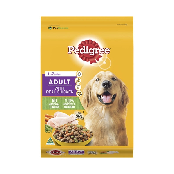 Pedigree Adult Dry Dog Food with Real Chicken 8kg