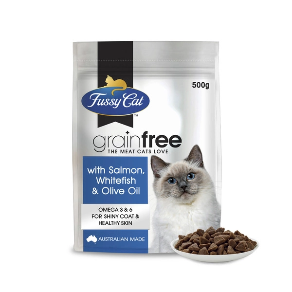 Fussy Cat Grain Free Salmon & Oceanfish With Olive Oil Dry Cat food 500g