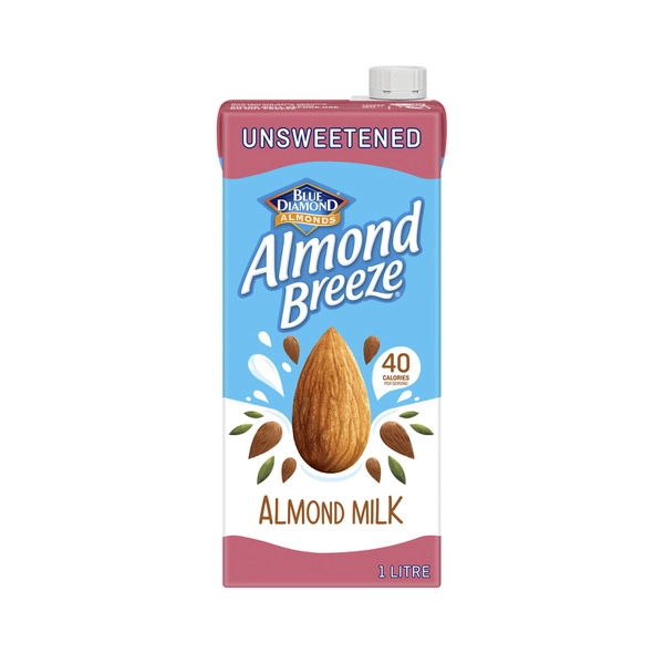 Blue Diamond Almond Breeze Unsweetened Almond Milk 1L