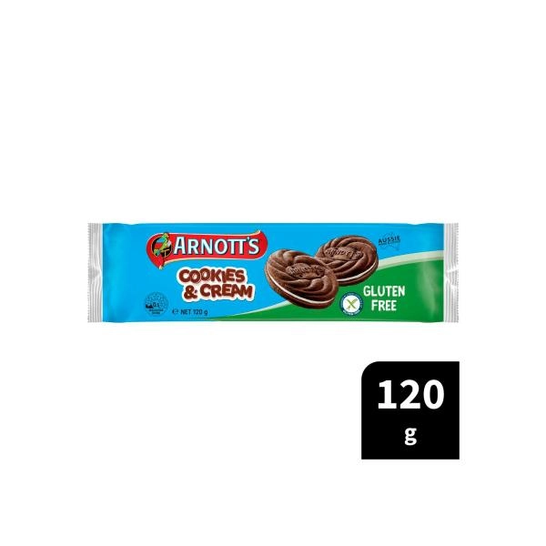 Arnotts Gluten Free Biscuits Cookies & Cream 120g