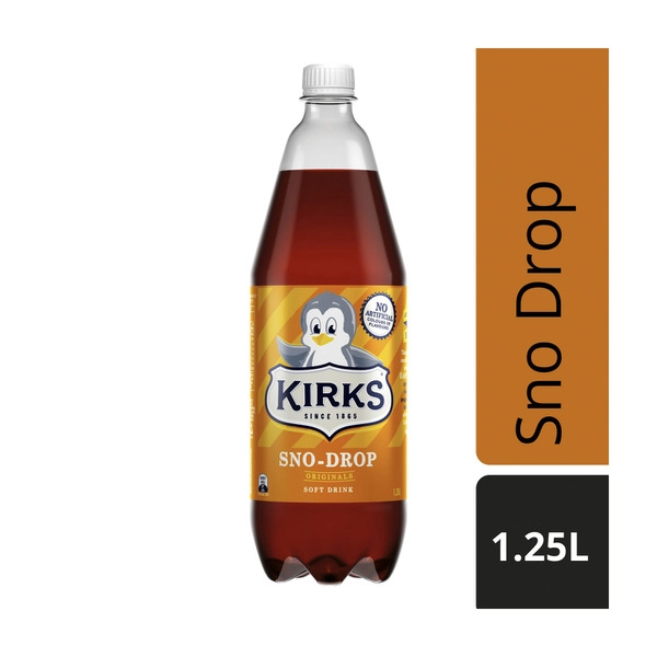 Kirks Sno Drop Bottle Soft Drink 1.25L