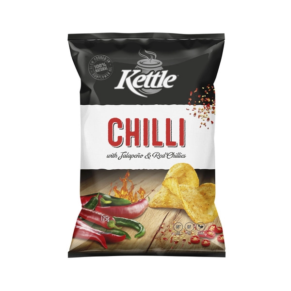 Kettle Natural Potato KETTLE POTATO CHIPS:CHILLI:.:165 GRAM 