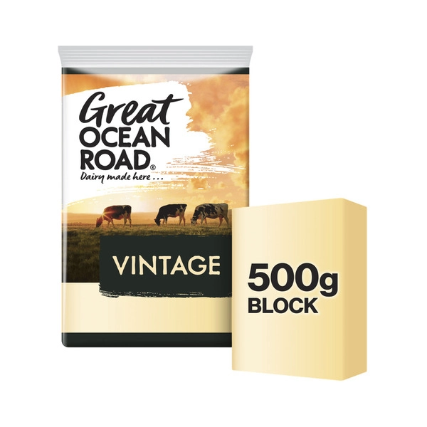 Great Ocean Road Vintage Cheese Block 500g