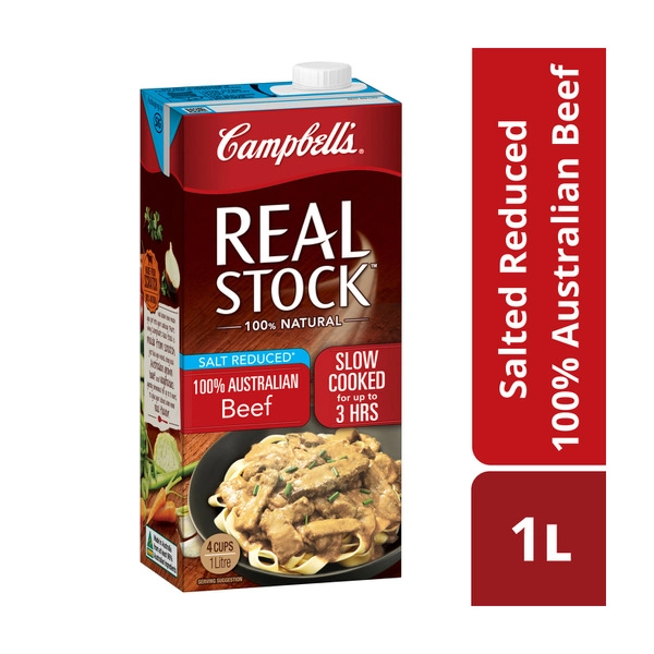 Campbell's Real Stock Beef Stock Salt Reduced 1L