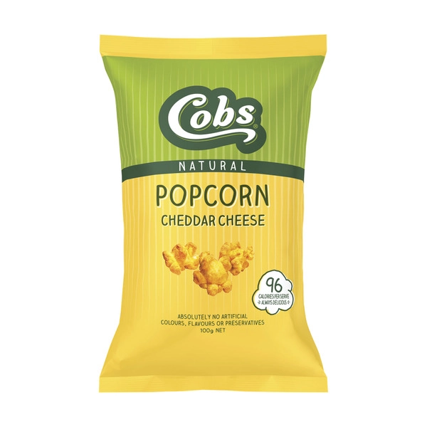 Cobs Gluten Free Popcorn Cheddar Cheese 100g