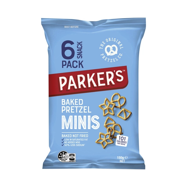 Parker's Baked Multipack PARKERS PRETZELS BAKED MINI MULTIPACK 6PK 