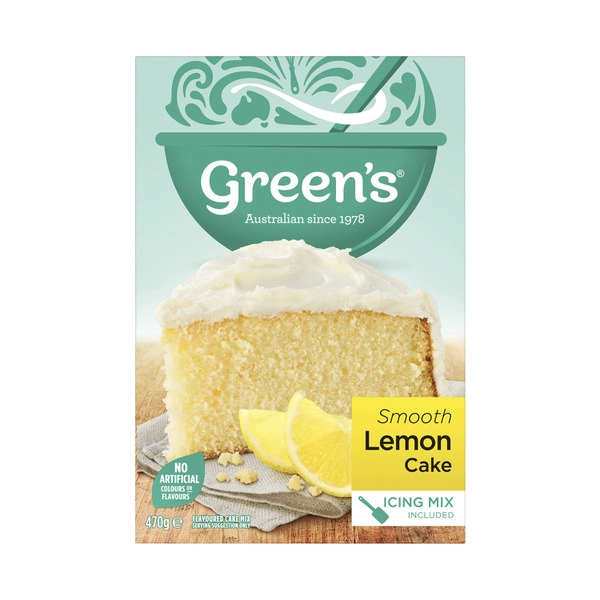 Green's Smooth Lemon Cake Mix 470g