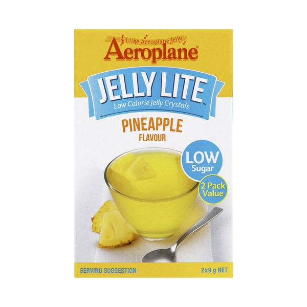 Aeroplane Lite Pineapple Jelly Crystals 2 pack 18g