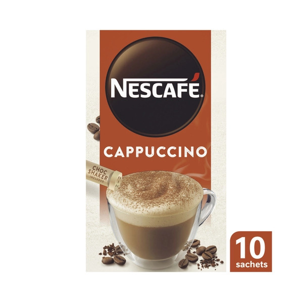 Nescafe Cappuccino Coffee Sachets 10 pack