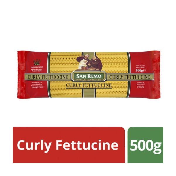 San Remo Curly Fettuccine Pasta No 80  500g