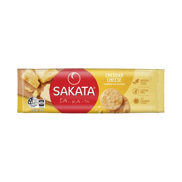 Sakata Extra Tasty Cheddar Cheese Rice Crackers 100g