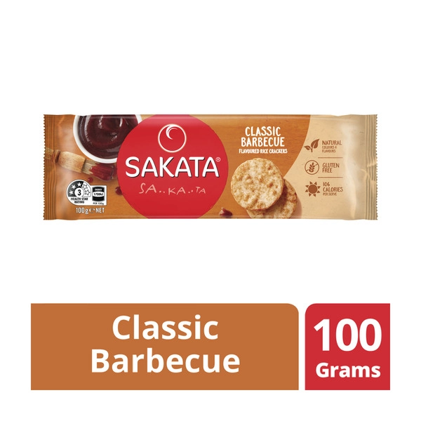 Sakata Classic BBQ Rice Crackers 100g