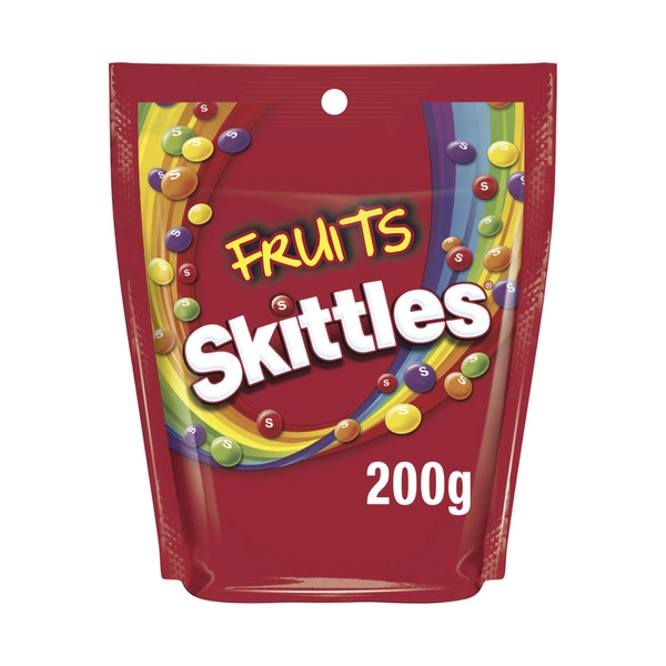 Skittles Fruits Chewy Lollies Party Share Bag 200g