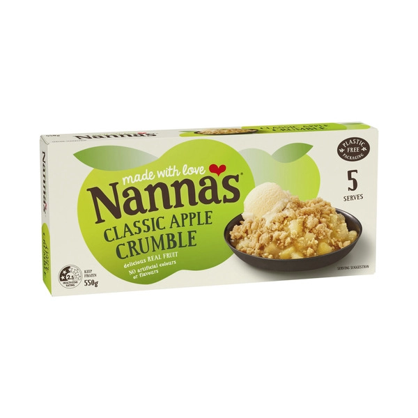 Nanna's Frozen Apple Crumble 550g