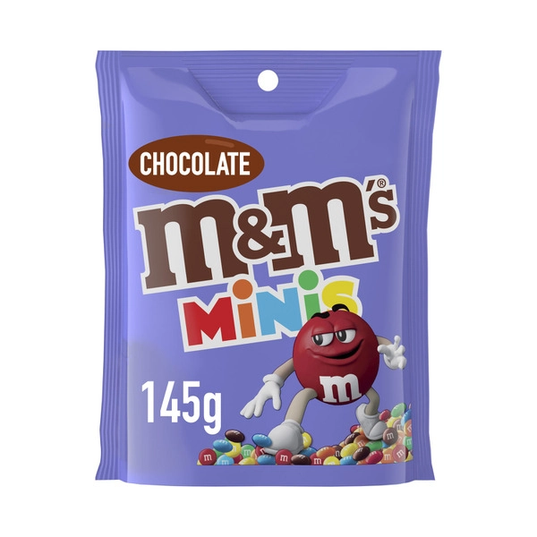 Mars M&m's M&M'S MINIS MILK CHOCOLATE SNACK & SHARE BAG 145G 