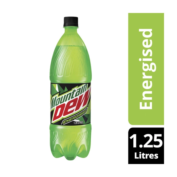 Mountain Dew Citrus Soft Drink Bottle 1.25L