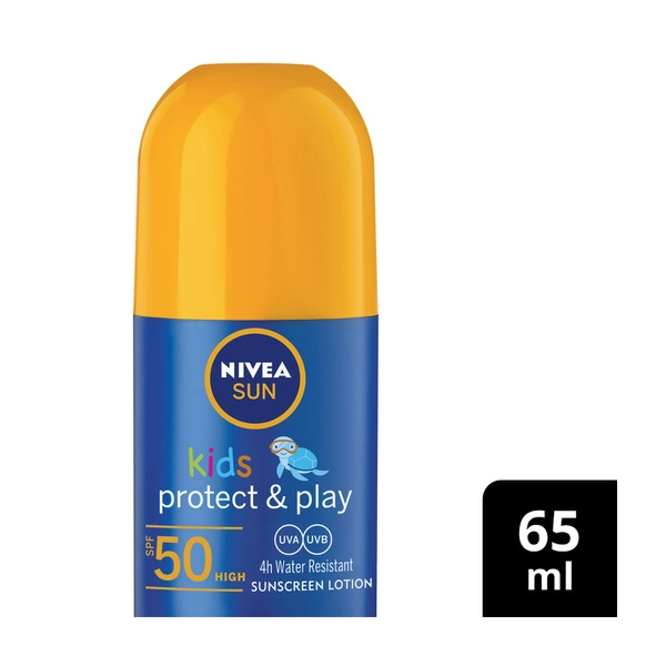 Nivea Sun Kids Protect & Play SPF50 Roll-On Sunscreen 65mL