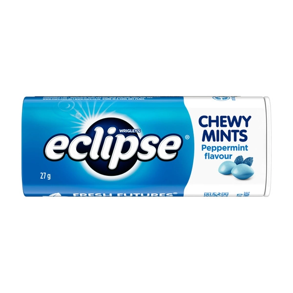 Eclipse Peppermint Chewy Mints Tin 27g