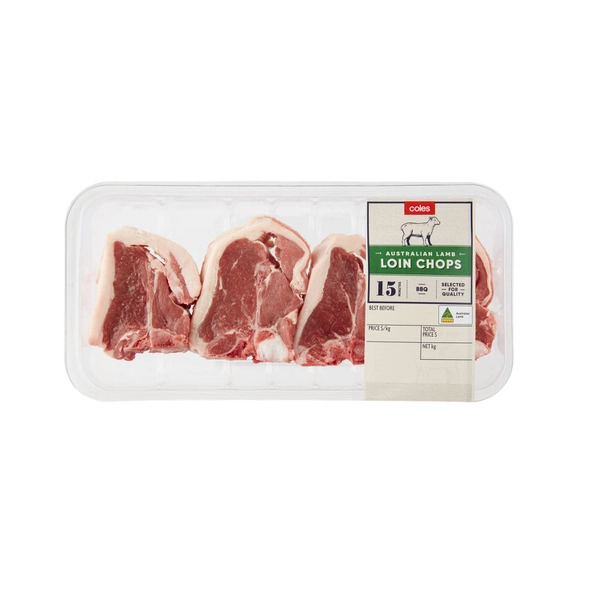 Coles Lamb Loin Chops approx. 500g