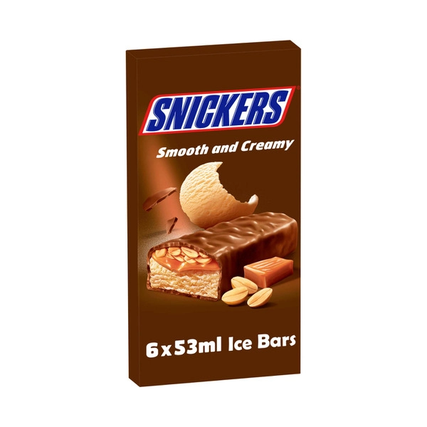 Snickers Bars SNICKERS CREAMY ICE BAR 6PK MULTIPACK 