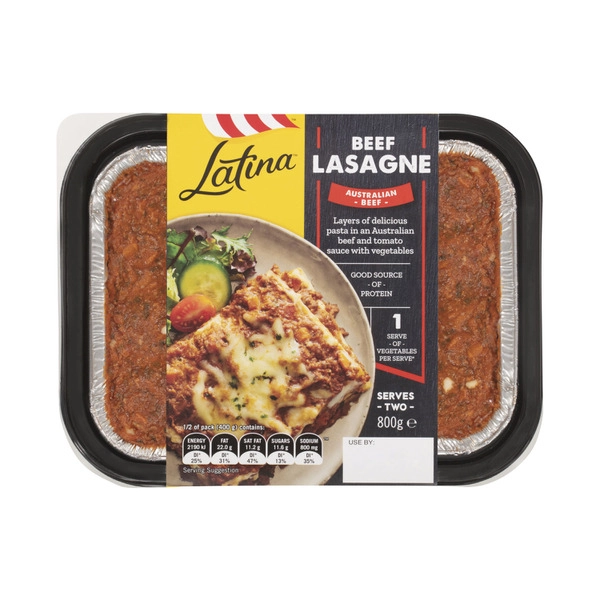 Latina Lasagne with Angus Beef & Vegetables 800g