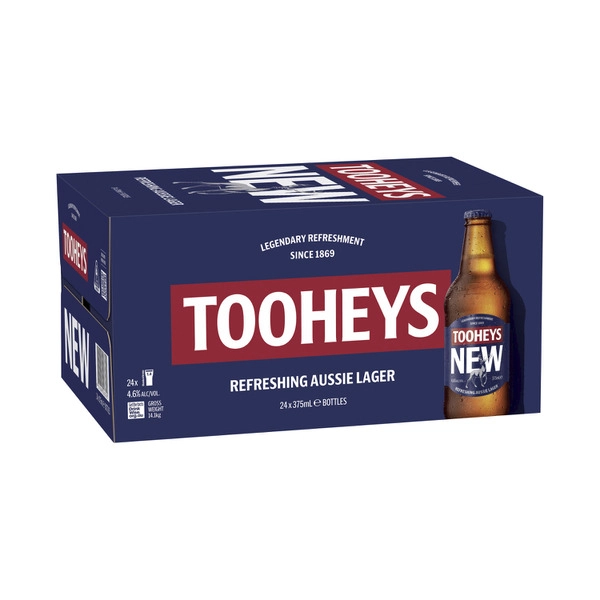 Tooheys New Bottle 375mL 24 Pack